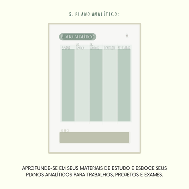 Pacote Controlo Académico (ver.PT- PORTUGUÊS) digital + printable