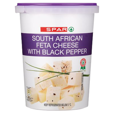 FETA CHEESE BLACK PEPPER 400GM SPAR