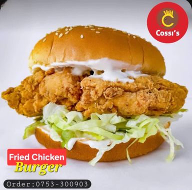 Fried chicken burger