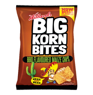 WILLARDS BIG KORN BITES BBQ 120g