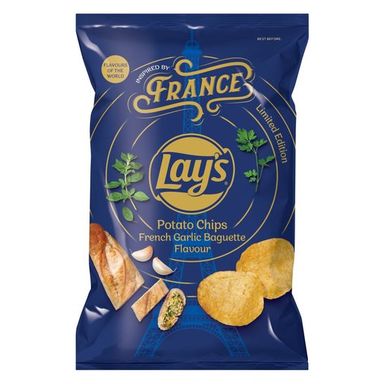 LAYS CHIPS FRENCH GARLIC BAGUETTE 120G