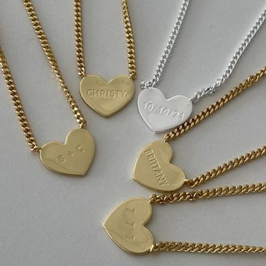 Custom/ Personalized Heart Necklace