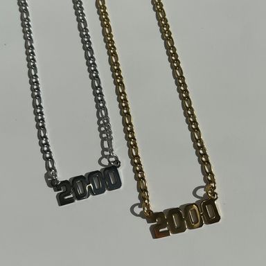 Custom/ Personalized Number Nameplate Necklace