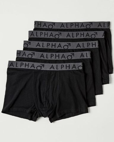 Anko | 5 Pack Plain Trunks | Black