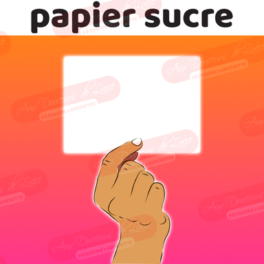 Impression Papier Sucre Rectangle