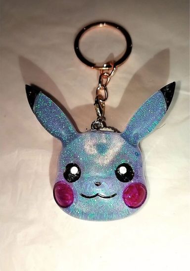 Keychain Pokemon Pikachu *Handmade* Multi color Car keychain House key ring