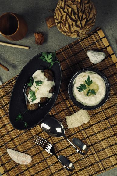 كباب أيام زمان (باللبن) - Kebab Ayam Zaman (with Yogurt)