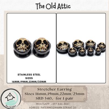Stretcher earrings 
