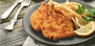 Chicken Escalope with Chips