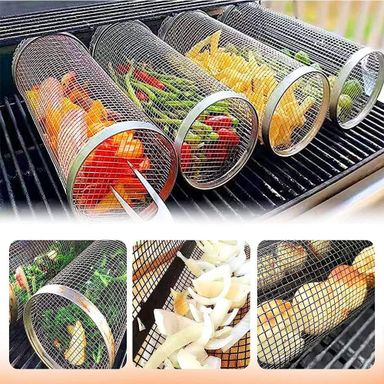 BBQ Rolling Grilling Basket