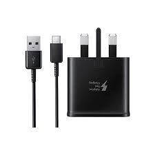 Type C  15 W Samsung Phone Charger  Black