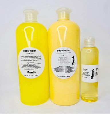 1L Body Lotion: 1L Body Wash Body Full Set 