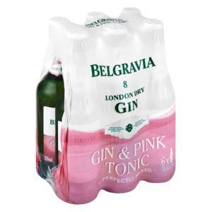 BELGRAVIA GIN & PINK TONIC 6 PACK NRB