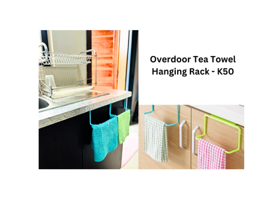 Over door tea towel rack  