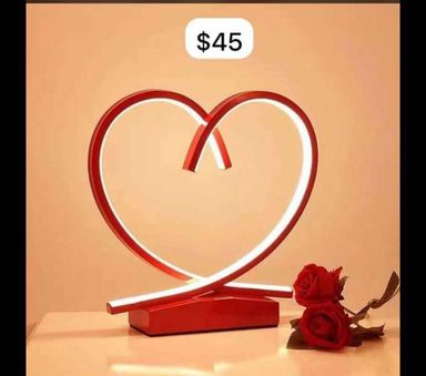 Heart shaped lamp