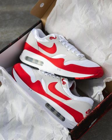 Nike Air Max 1 "White/University Red"