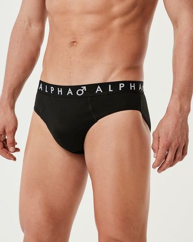 Anko | 5 Pack Attached Elastic Hipster Briefs | Black