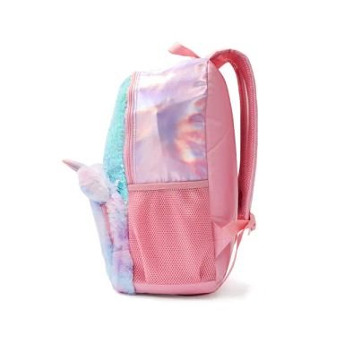 Anko | Mixed Plush Backpack | Pink