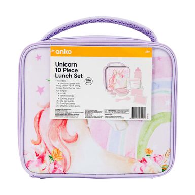 Anko | 10 Piece Unicorn Lunch Set