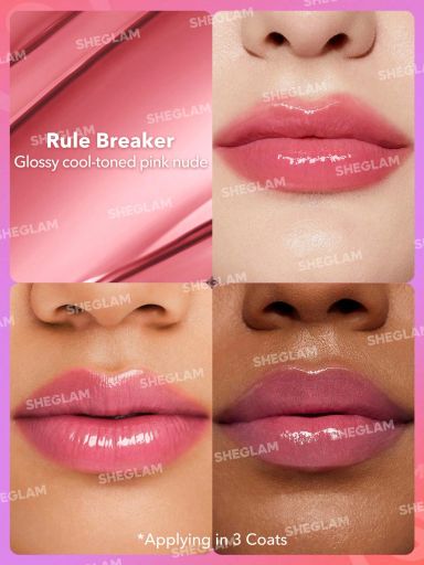 SHEGLAM Mirror Kiss High-Shine Lipstick - Rule Breaker