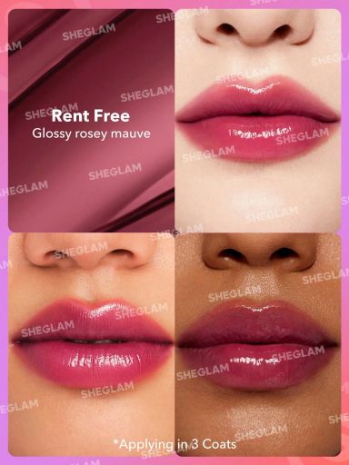 SHEGLAM Mirror Kiss High-Shine Lipstick - Rent Free