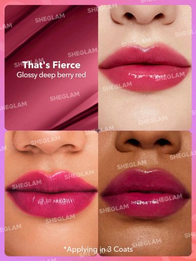 SHEGLAM Mirror Kiss High-Shine Lipstick - That's Fierce