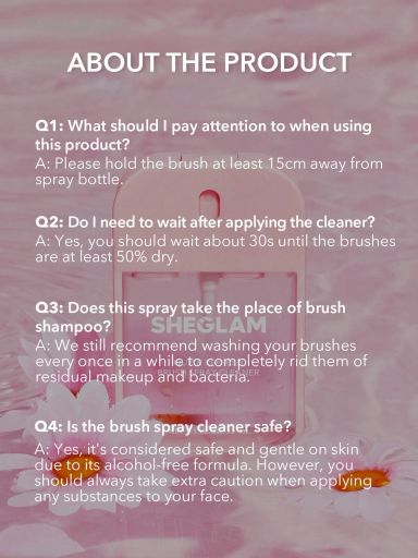 SHEGLAM Quick Refresh Brush Spray Cleaner 32ml