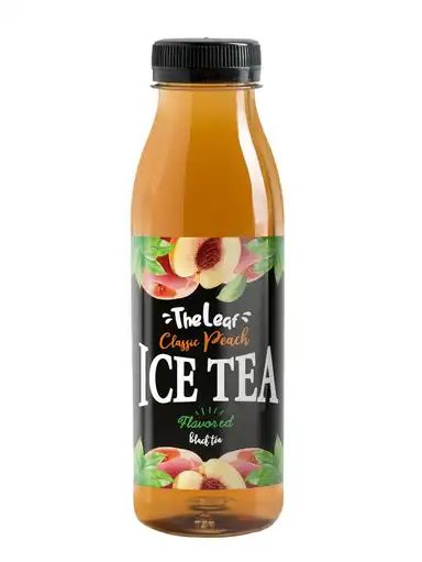 The Leaf peach ice tea