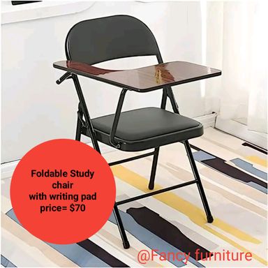 FOLDABLE STUDY CHAIR WITH WRITING PAD