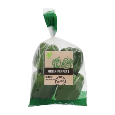 Fresh Green Peppers Bag