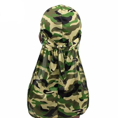 Army Green Camouflage silk durag