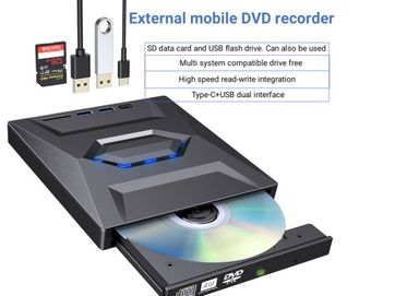 External Optical Drive USB 3.0 Portable CD DVD +/ RW Drive DVD Player