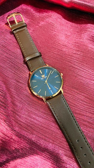 Olevs Original Genuine Leather Men Watch