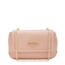 LOVE MOSCHINO WOMAN SHOULDER BAG POWDER LIGHT PINK FAUX LEATHER AND GOLDEN CHAIN