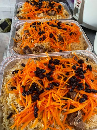 Nasi Kabuli Pulao Kambing (Medium Tray)