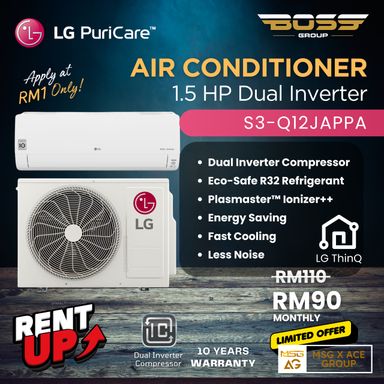 LG Air Conditioner 1.0hp/1.5hp/2.0hp/2.5hp