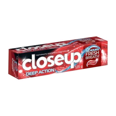 Close up toothpaste 