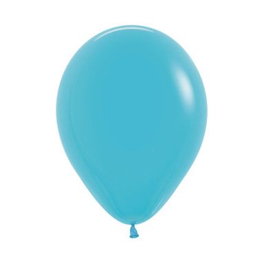 12in, Fashion Solid Caribbean Blue Latex Balloons