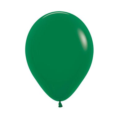 12in, Fashion Solid Forest Green Latex Balloons