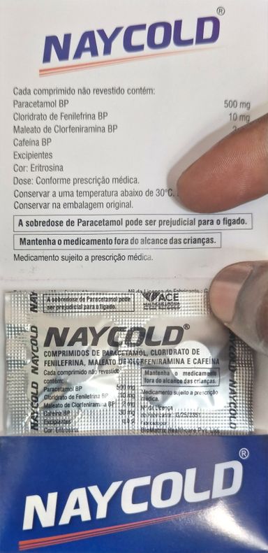 Naycold 4s Gripe Fibre dor de cabeça 