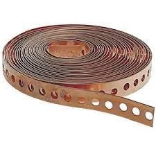 COPPER EARTH TAPE STRAPS 13MMX10M