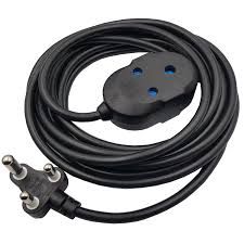 EXTENTION CORD 5M BLACK MAX POWER