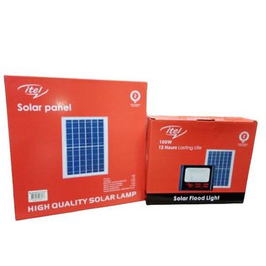 SOLAR FLOOD LIGHT WITH PANEL 100W ITEL