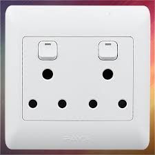 WALL SOCKET DOUBLE 4X4 PAYS