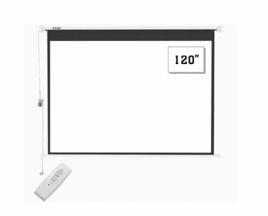 Smaat 120 x 120 Inch Full Hd Electric Motorised Projector Screen With Remote Control