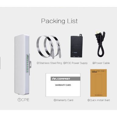 Comfast CF-E314N V2 10km Long Range Bridge 2.4GHz Outdoor CPE bridge