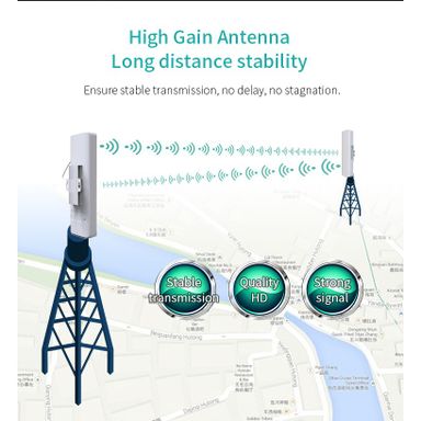 Comfast CF-E314N V2 10km Long Range Bridge 2.4GHz Outdoor CPE bridge