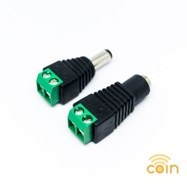 DC Barrel Jack Adaptor 5.5 x 2.1mm M/F Screw Type for Piso WiFi, Arduino, CCTV