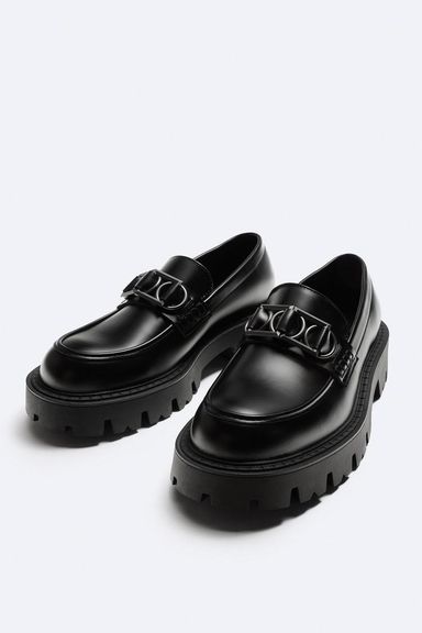 Zara chunky loafers 