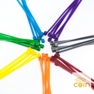 Colored Nylon Cable Ties 2.5 x 100mm (100pcs)